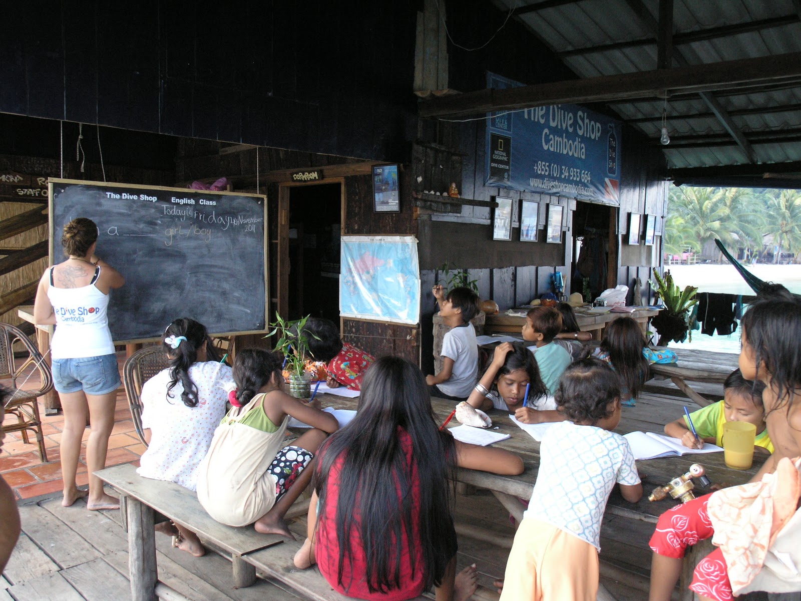 A teacher for the children of Koh Rong