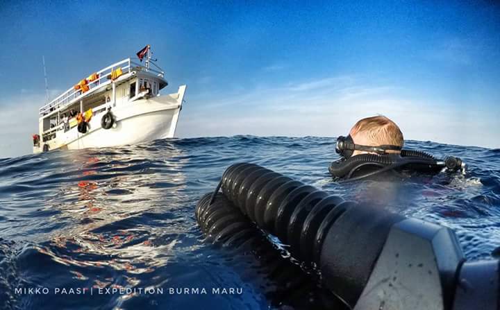 Divers in the water