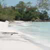 Beach in front of the Paradise Bungalows